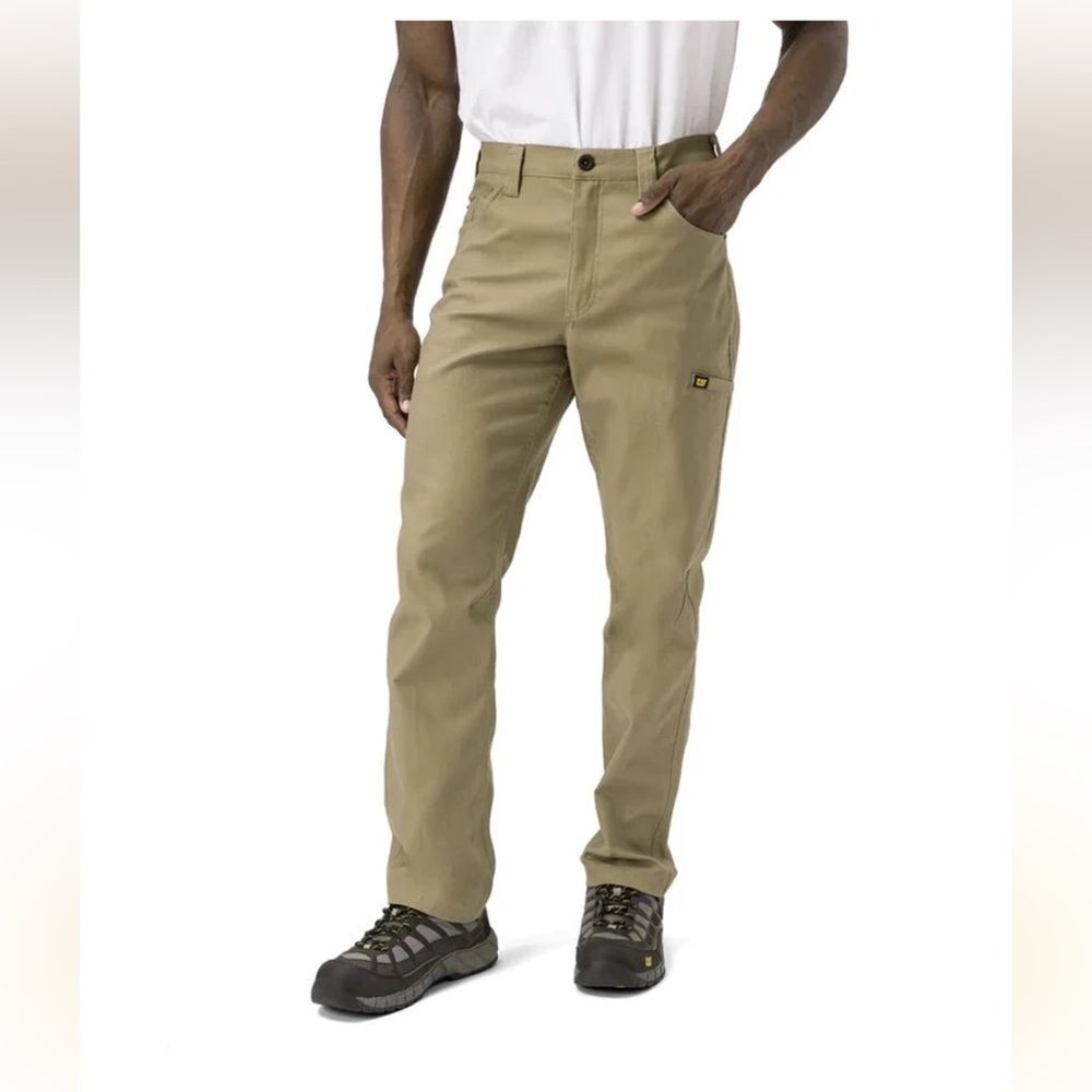 CATERPILLAR Men's Stretch Canvas Utility Work Pants - Straight Fit size 36/32